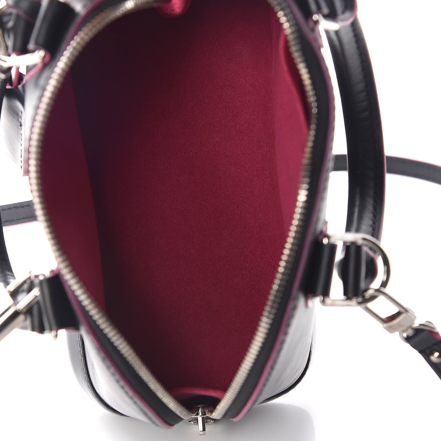Louis Vuitton Epi Alma BB Black Hot Pink 5 of 9