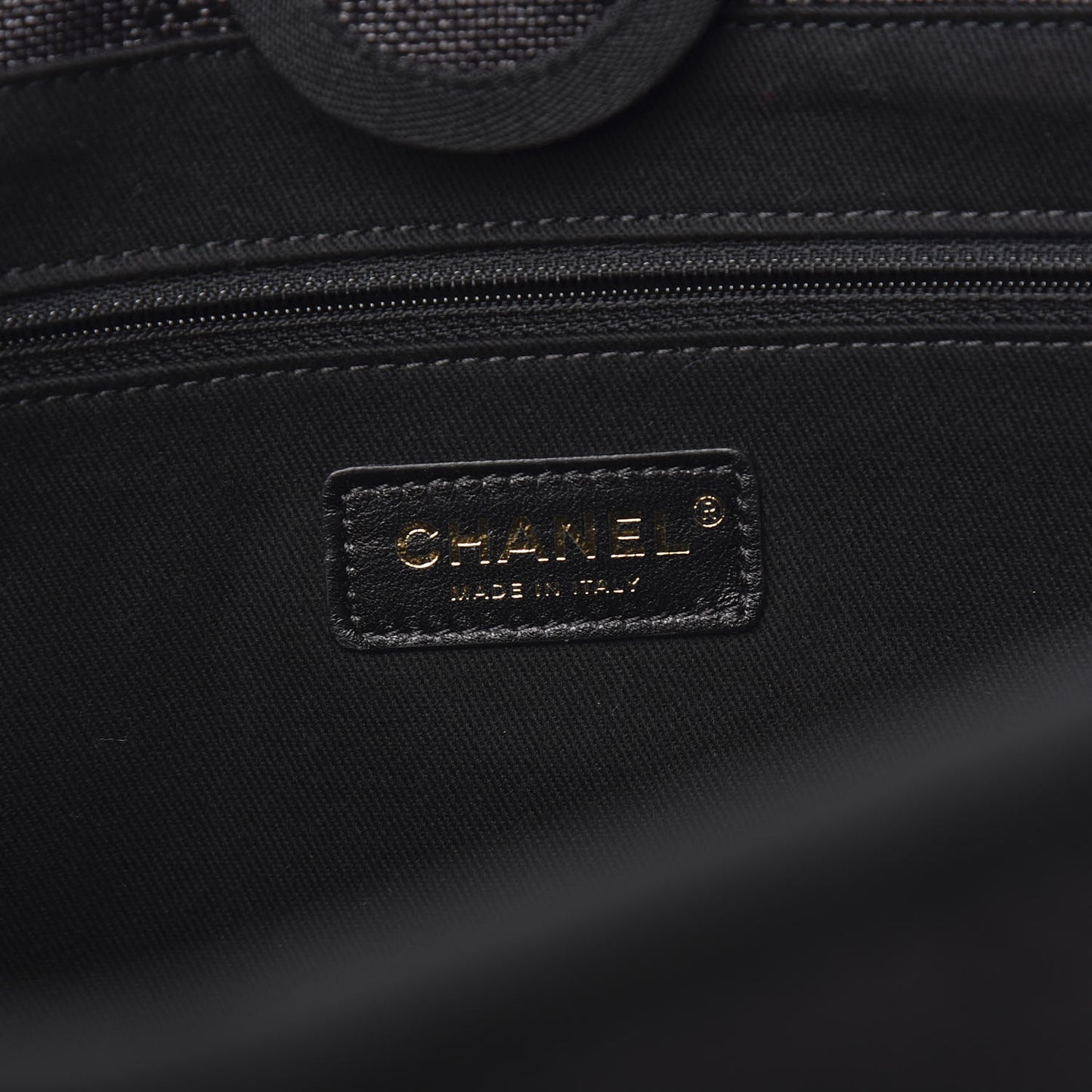 Mixed Fibers Striped Small Deauville Tote Black