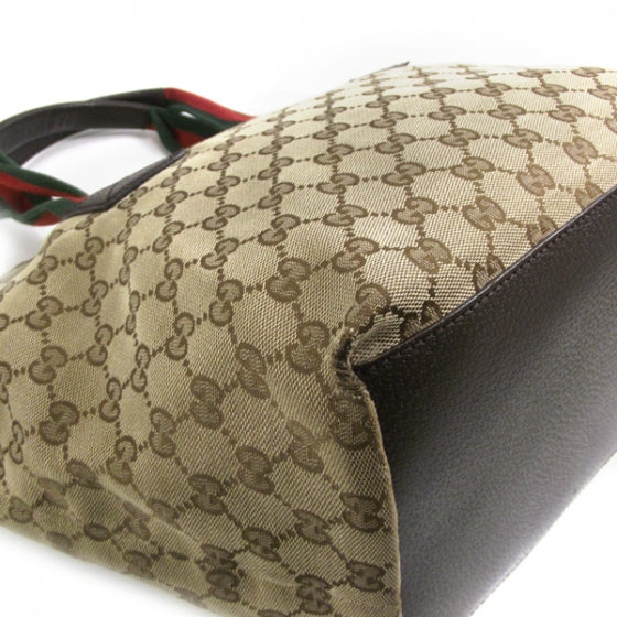 GG Monogram Medium Web Handle Bucket Tote