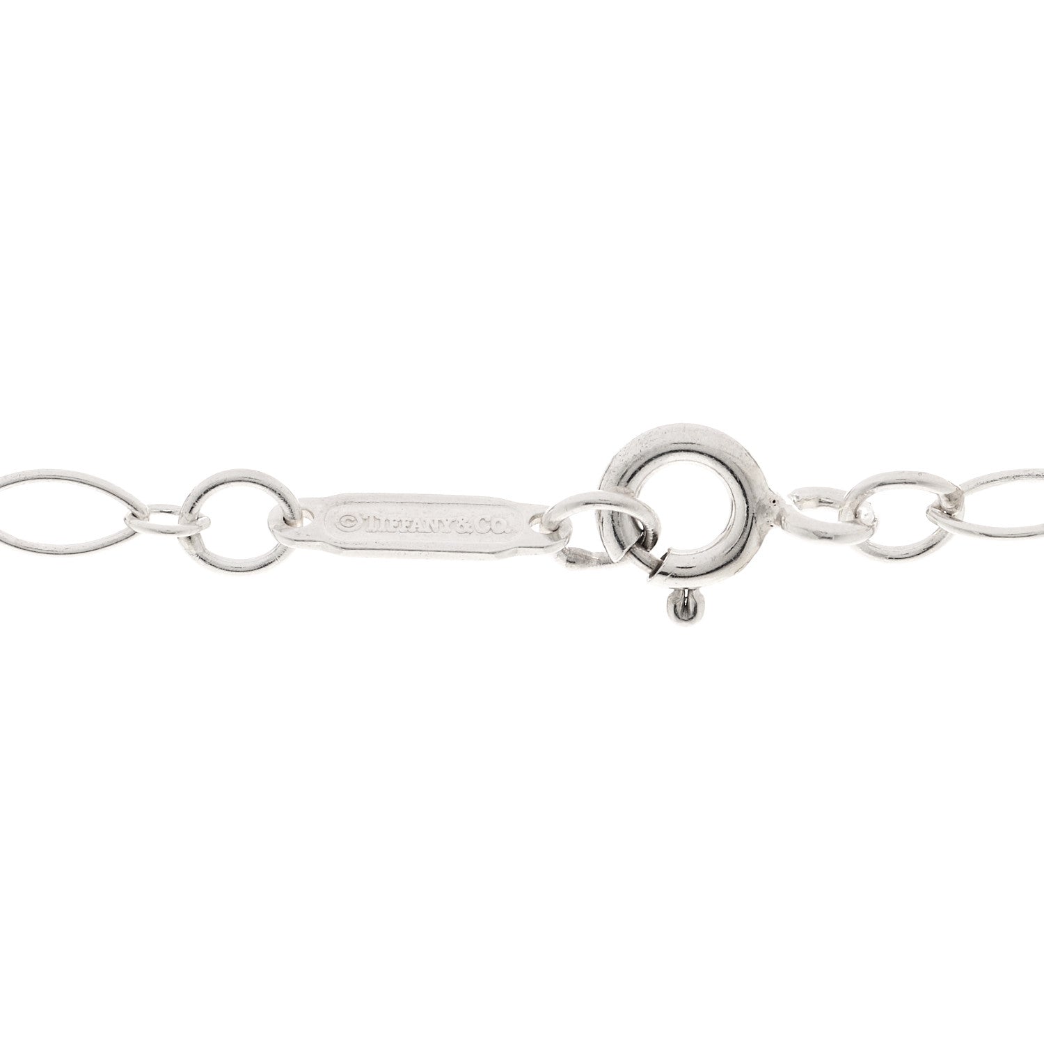 Tiffany Sterling Silver Small Heart Key Pendant Necklace 4 of 5