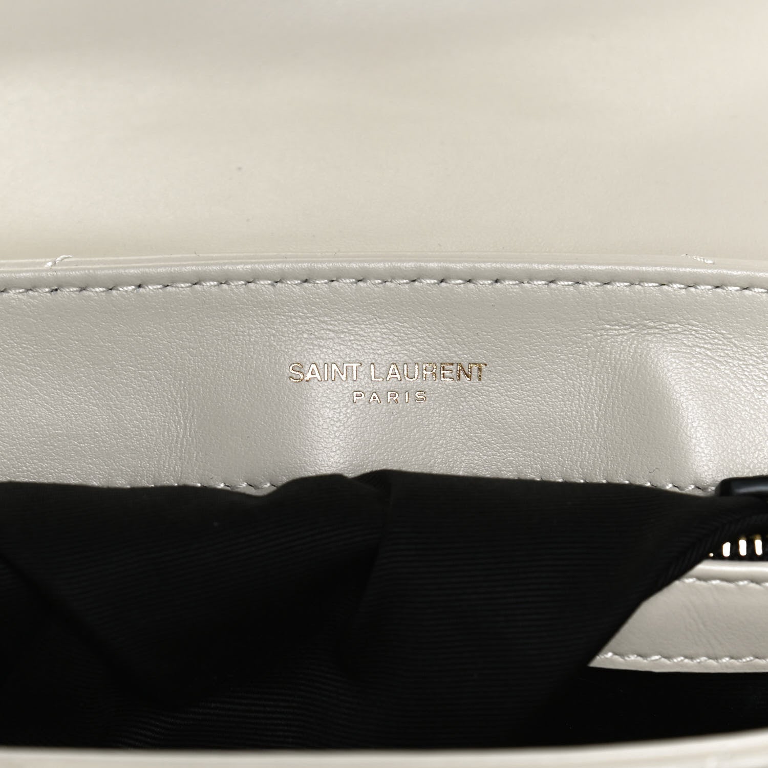 Saint Laurent Calfskin Y Quilted Monogram Toy Loulou Crossbody Bag Crema Soft 6 of 13