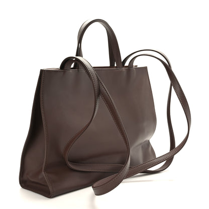 Telfar Vegan Leather Medium Shopping Bag Chocolate 3 of 8