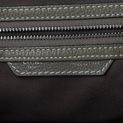 Celine Drummed Calfskin Mini Luggage Souris 7 of 17