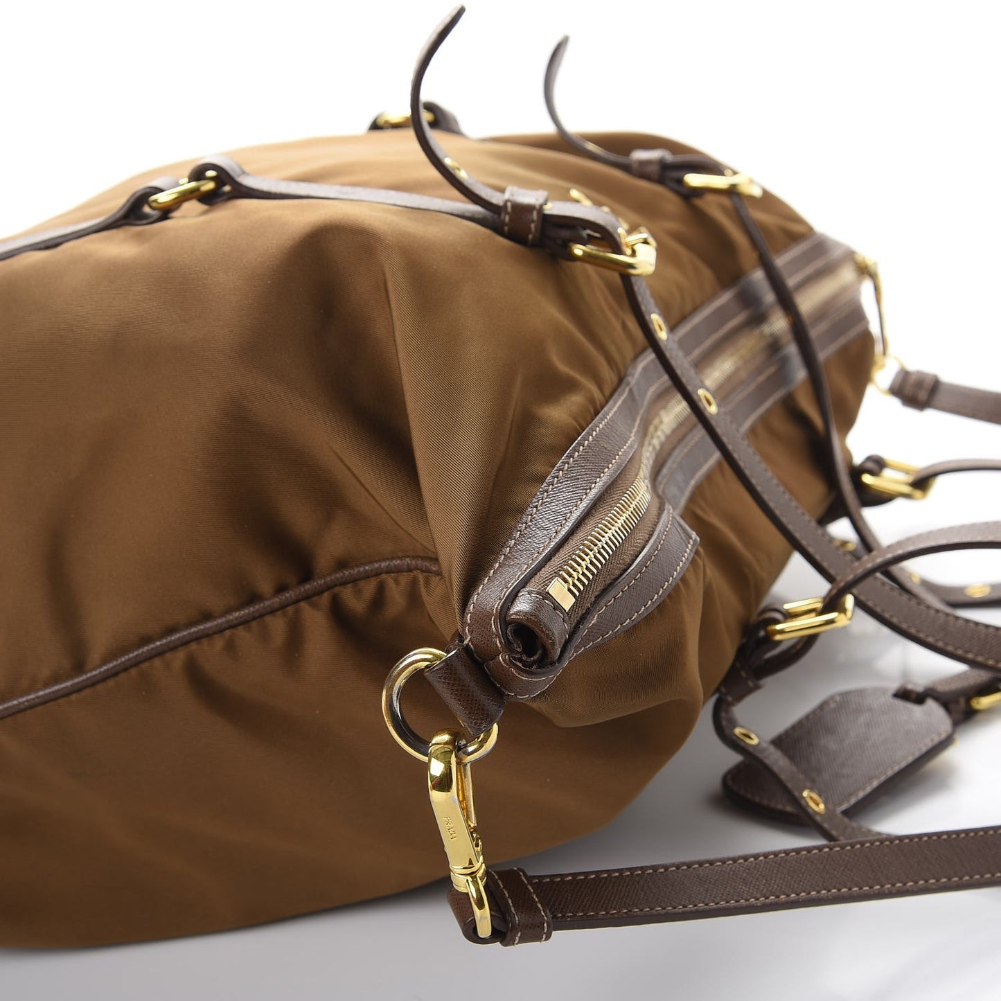 Tessuto Nylon Saffiano Tote Corinto