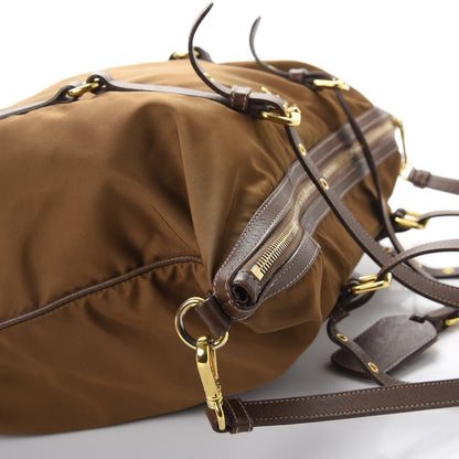 Prada Tessuto Nylon Saffiano Tote Corinto 19 of 19