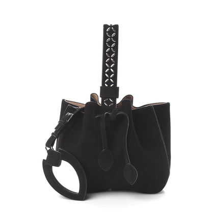 Alaia Suede Petal Embellished Rose-Marie 19 Bag Black 9 of 16