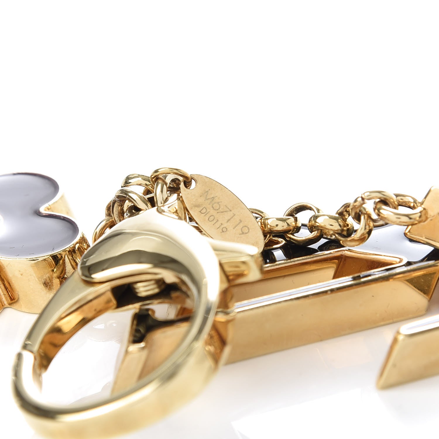 Louis Vuitton Fleur De Monogram Bag Charm Dore 5 of 6