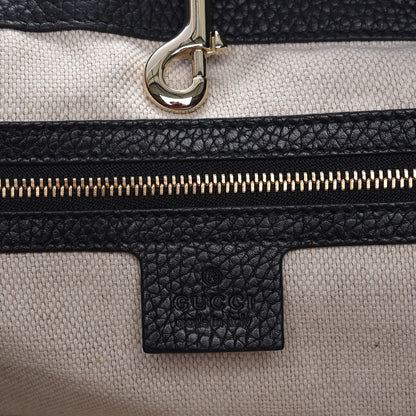 Gucci Pebbled Calfskin Medium Soho Chain Shoulder Bag Black 6 of 7