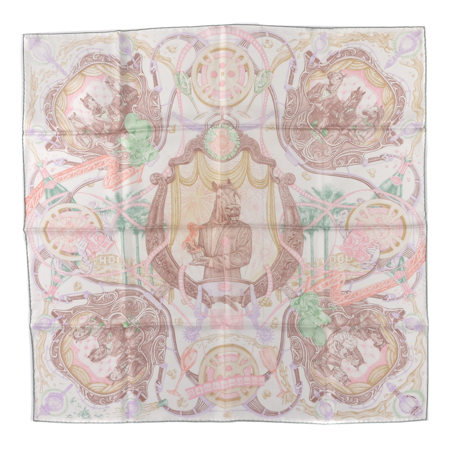 Hermes Silk Horsawards Scarf 90 1 of 5