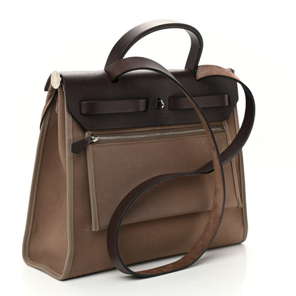 Hermes Vache Hunter Toile Herbag Zip 31 PM Etoupe Ebene 4 of 12