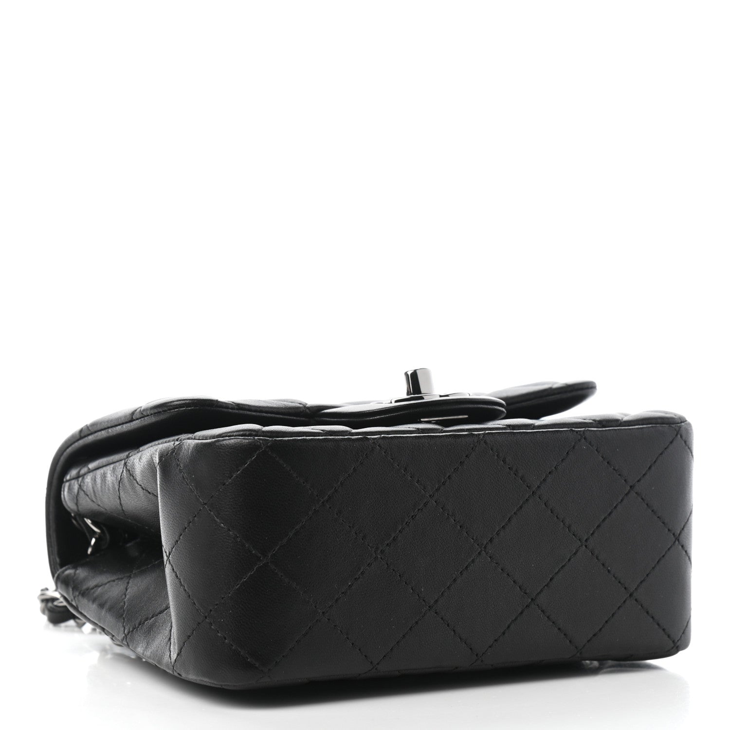 Chanel Lambskin Quilted Mini Square Flap Black 4 of 9