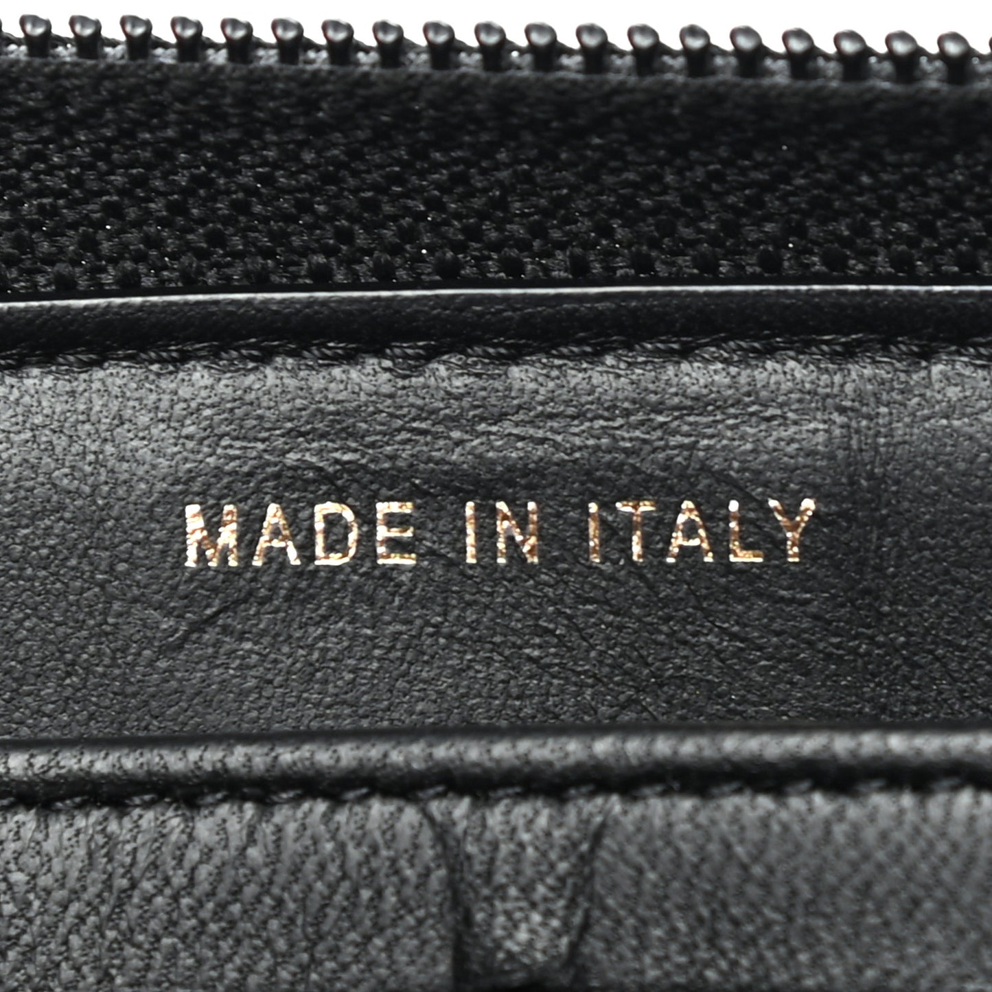 Lambskin Quilted Boy Zip Around Wallet Black