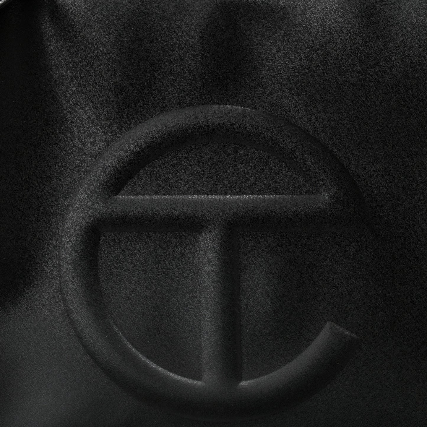 Vegan Leather Medium Shopping Bag Black
