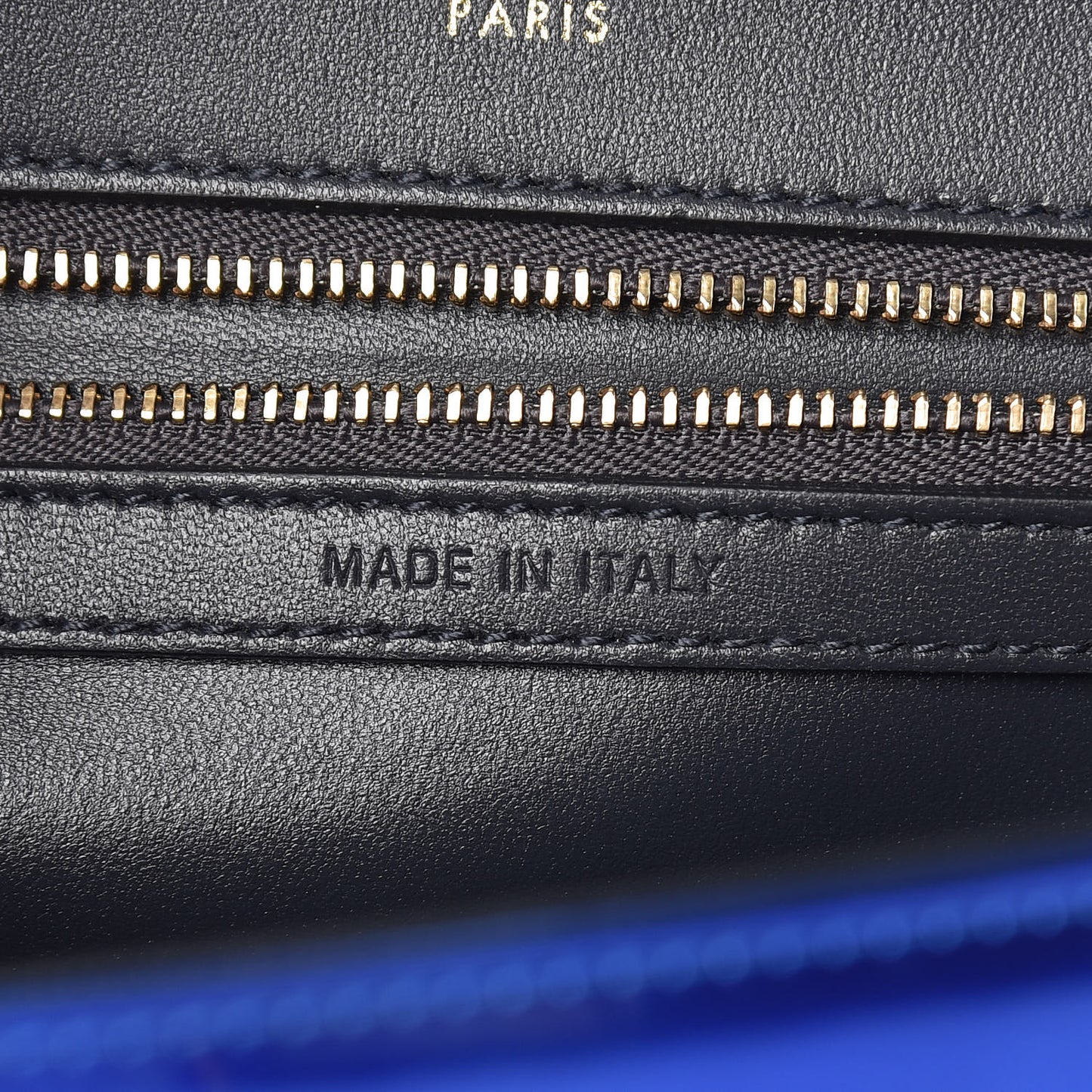 Metallic Patent Micro-Cannage Medium Diorama Flap Bag Blue