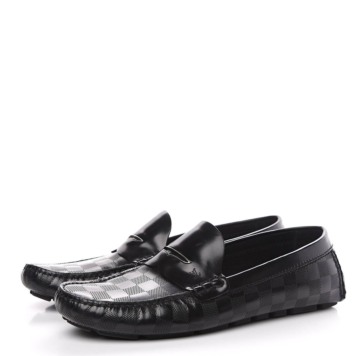 Damier Shade Car Loafer 9 Black