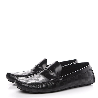 Louis Vuitton Damier Shade Car Loafer 9 Black 3 of 10