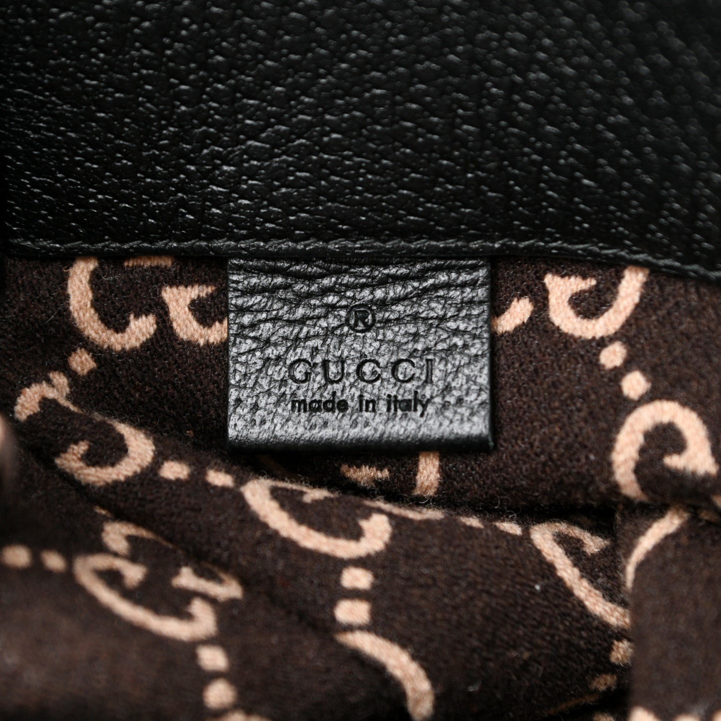 Covered Wool GG Monogram Large Tote Bag Beige Ebony