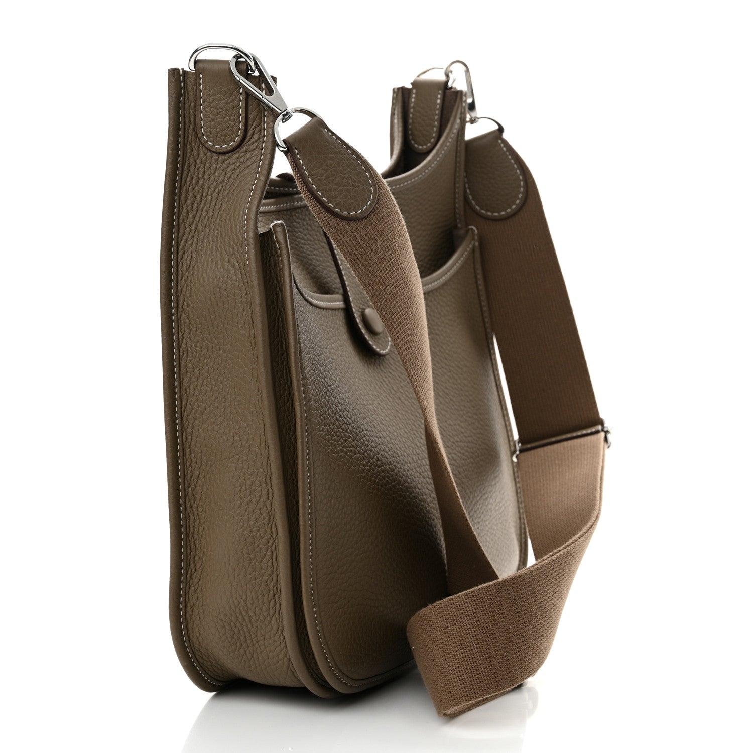 Hermes Taurillon Clemence Evelyne III PM Etoupe 3 of 10