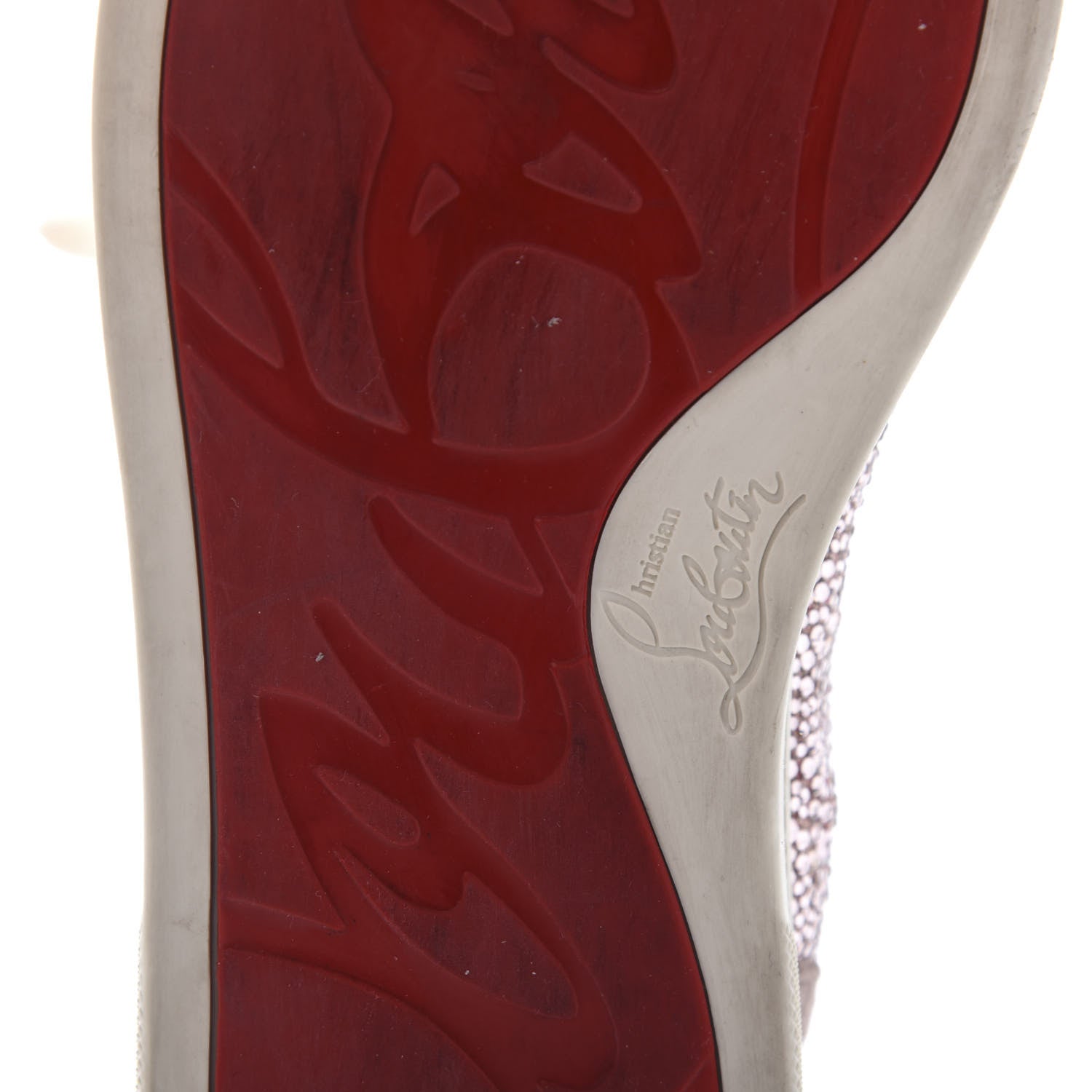 Christian Louboutin Veau Velours Strass Louis Flat Sneakers 39 Pink 8 of 9