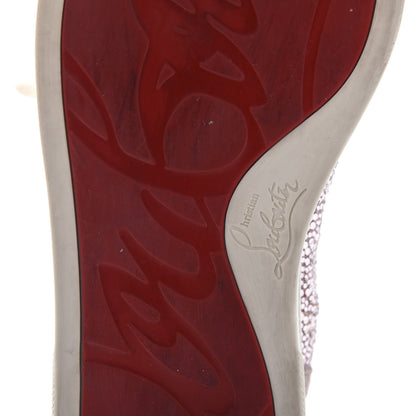 Christian Louboutin Veau Velours Strass Louis Flat Sneakers 39 Pink 8 of 9