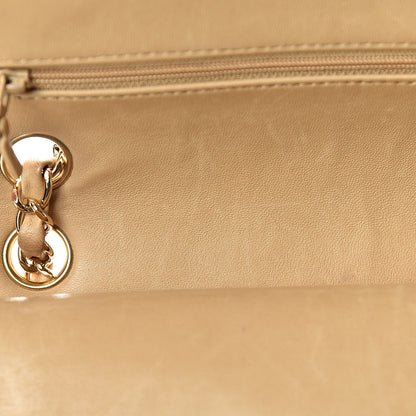 Chanel Lambskin Quilted Medium Double Flap Beige 10 of 18