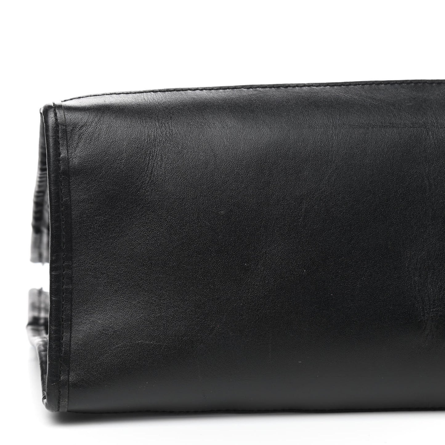 Calfskin Mesh FF Shoulder Tote Black