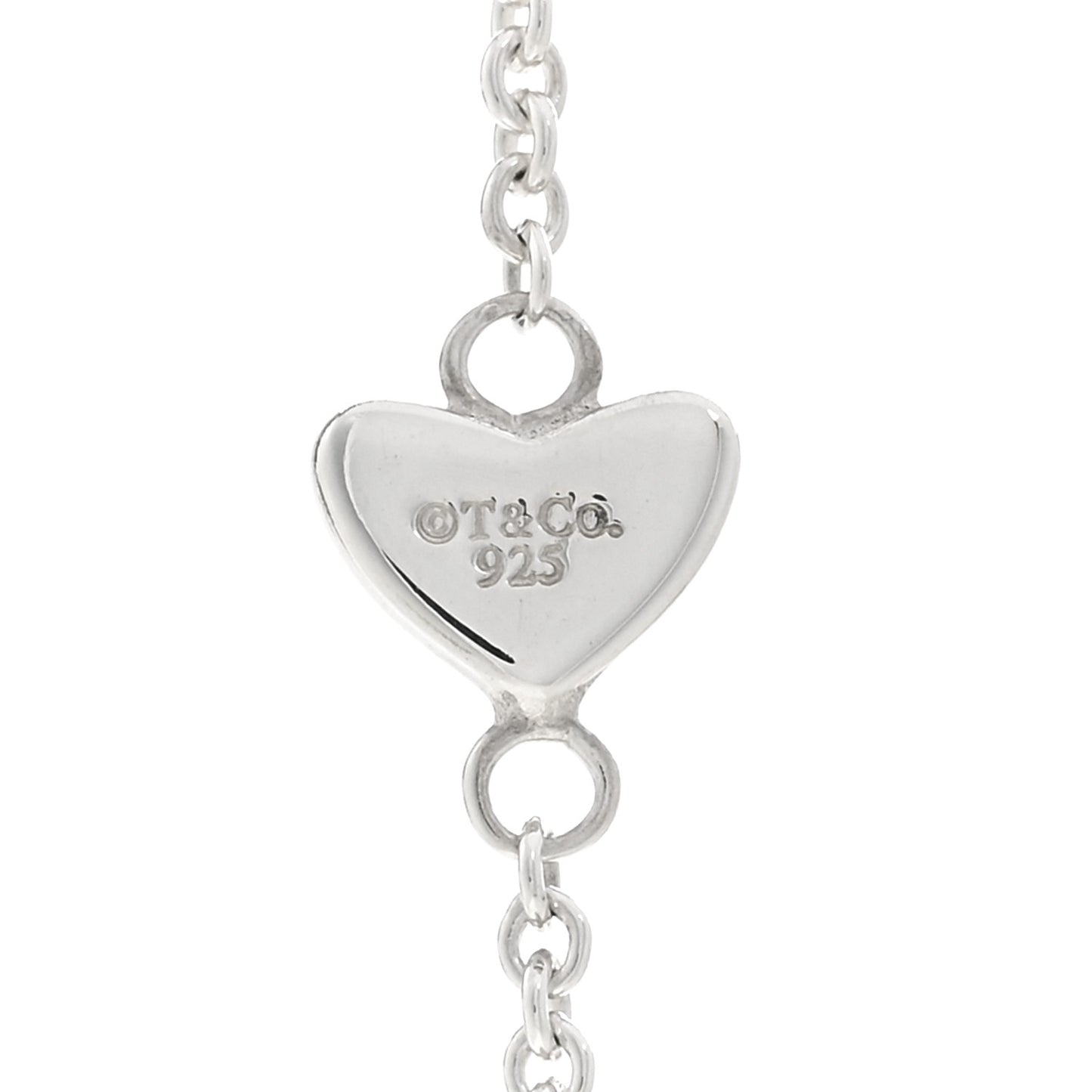 Sterling Silver Heart Lariat Necklace