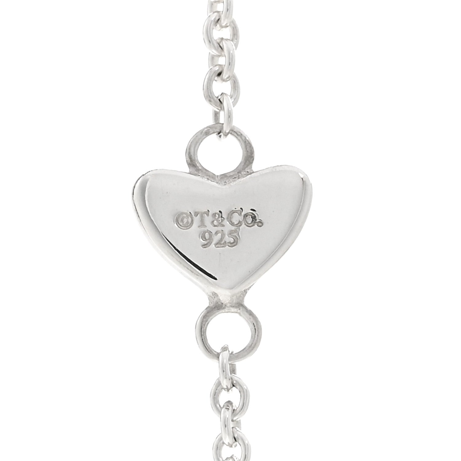 Tiffany Sterling Silver Heart Lariat Necklace 4 of 4