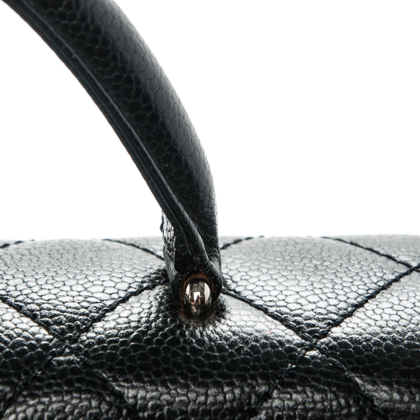 Caviar Quilted Jumbo Kelly Flap Black