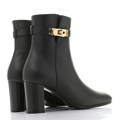 Hermes Calfskin Saint Germain Ankle Boots 38 Black 4 of 9