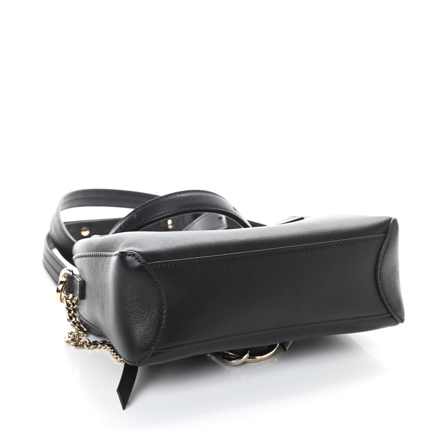 Calfskin Mini Faye Day Shoulder Bag Black