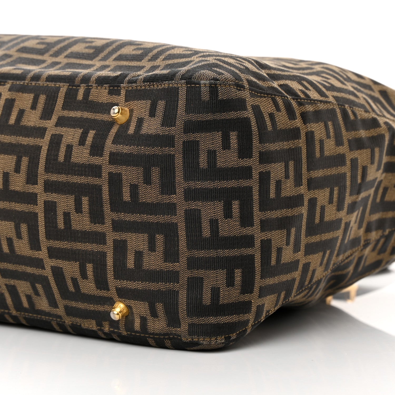 Fendi Zucca Top Handle Tote Tobacco 9 of 13