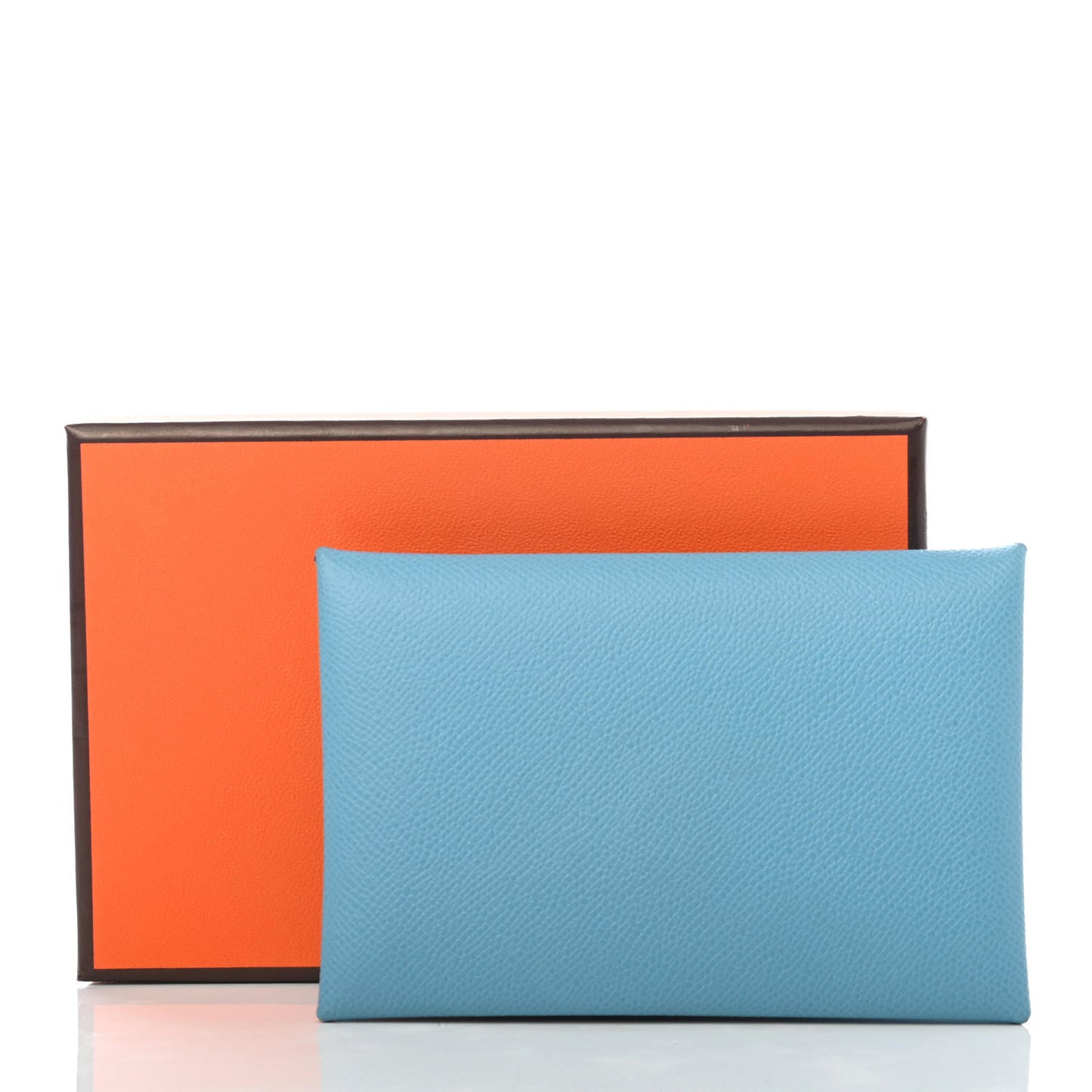Epsom Calvi Card Case Bleu du Nord