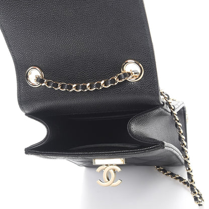 Chanel Caviar Quilted Golden Class Phone Holder Black 6 of 9