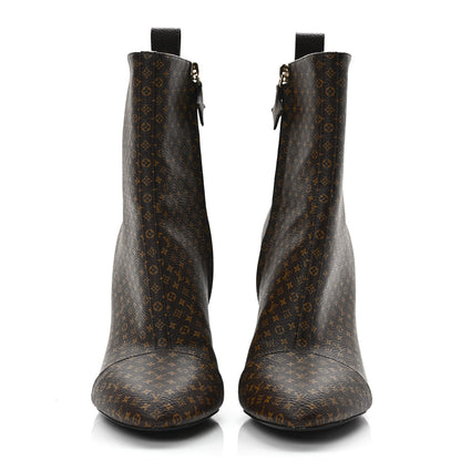 Louis Vuitton Nano Monogram Silhouette Ankle Boots 38 2 of 9