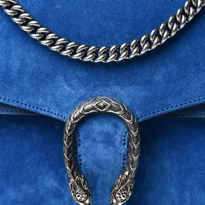 Gucci Suede Medium Dionysus Shoulder Bag Blue 14 of 14