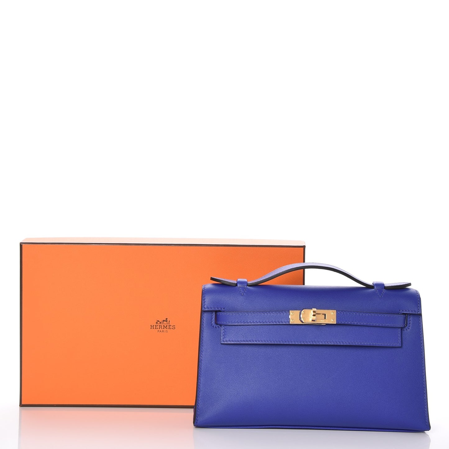 Swift Kelly Pochette Clutch Bleu Electrique
