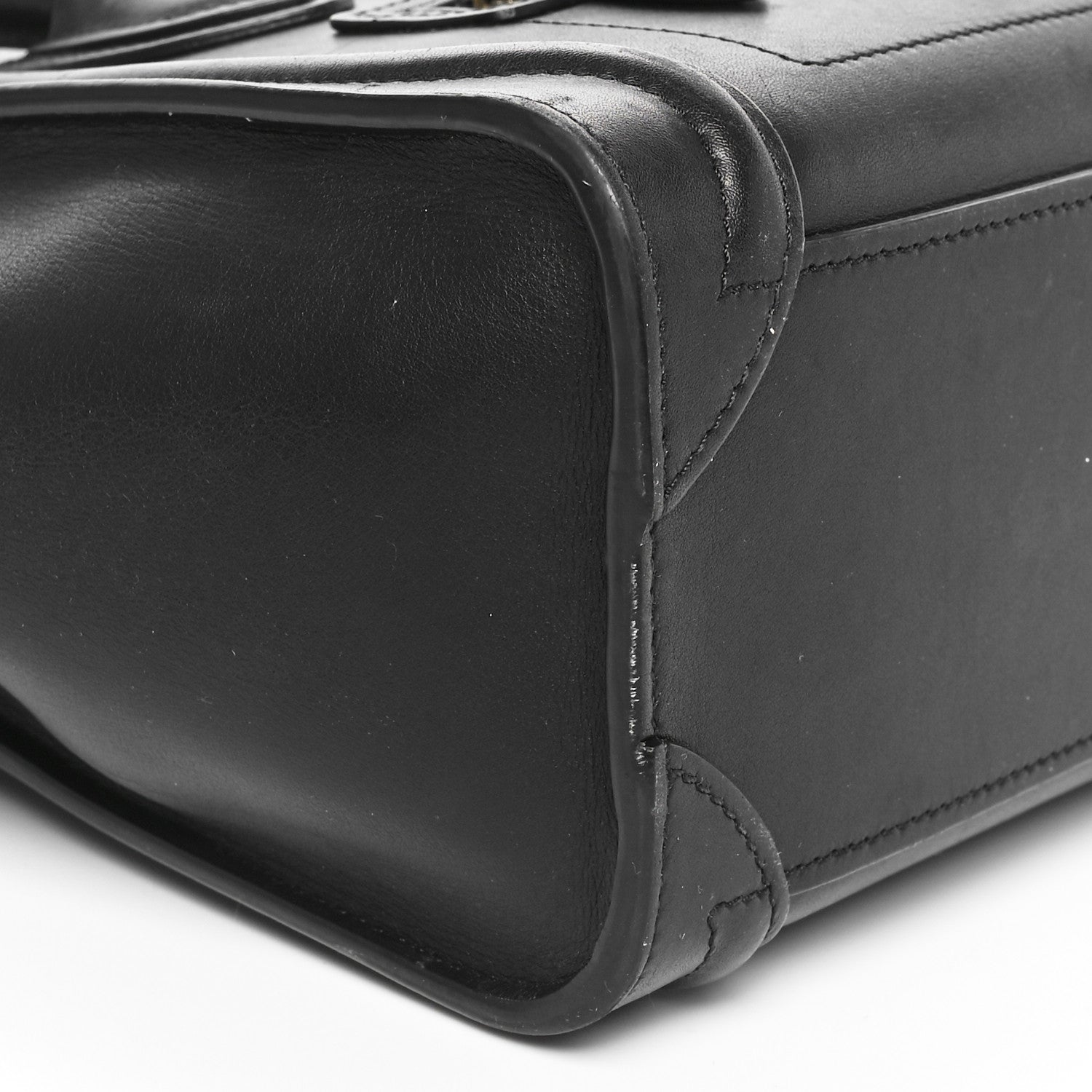 Celine Smooth Calfskin Nano Luggage Black 9 of 10