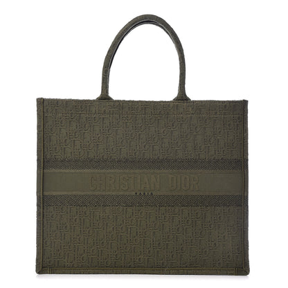 Christian Dior Oblique Denim Book Tote Green 1 of 12