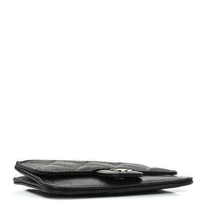 Chanel Caviar Quilted Flap Zip Card Holder Black 4 of 8