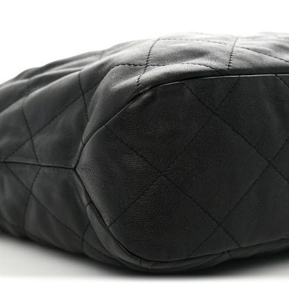 Chanel Calfskin Quilted Large Daily Hobo Black 9 of 10