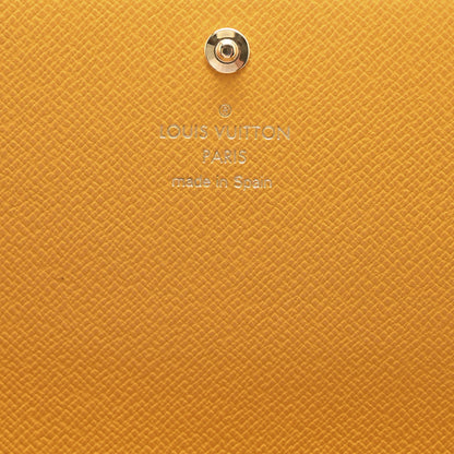 Louis Vuitton Monogram 2022 Christmas Animation Sarah Wallet Yellow 6 of 7