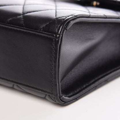 Chanel Lambskin Quilted Trendy CC Phone Holder Black 12 of 13
