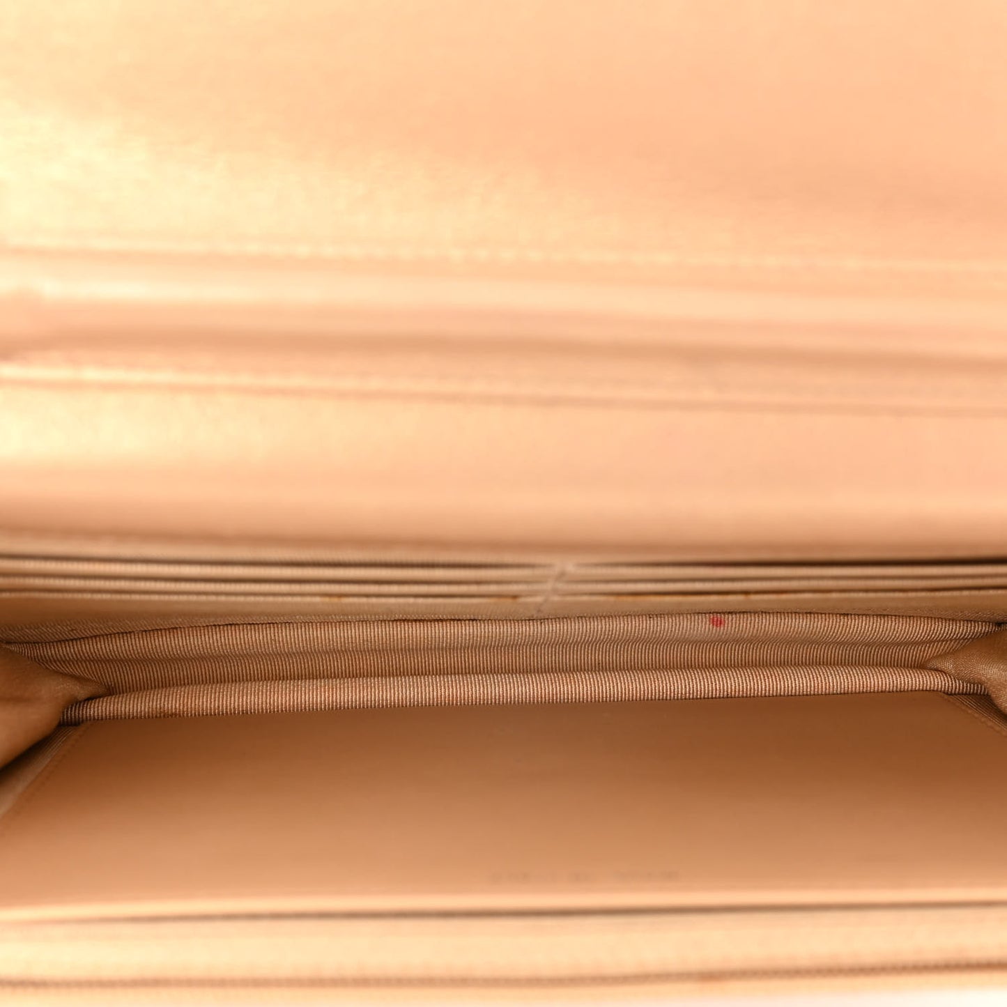 Metallic Calfskin Lucky Charms Casino 2.55 Reissue Wallet On Chain WOC Beige