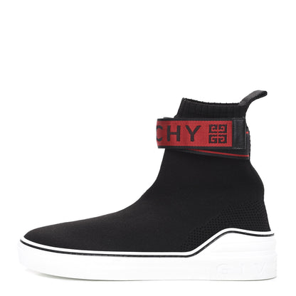 Givenchy Technical Canvas Knit Mens George V Sock Sneakers 43 Black Red 1 of 5