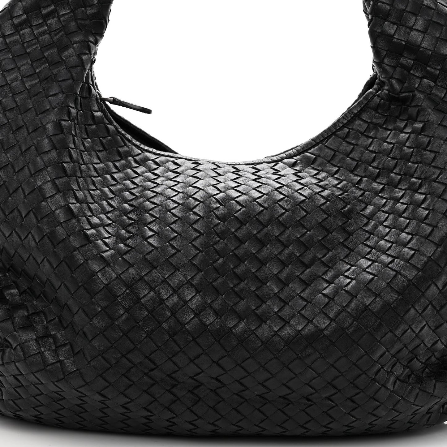 Nappa Intrecciato Large Veneta Hobo Black