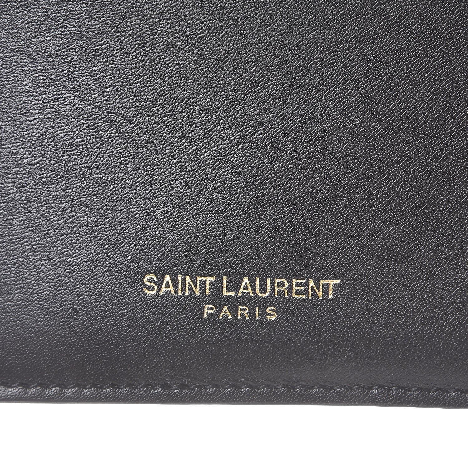 Saint Laurent Calfskin 5 Fragments Zip Pouch Card Holder Black 7 of 10