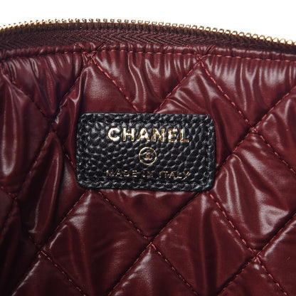 Chanel Caviar Quilted Large Cosmetic Case Black 6 of 9