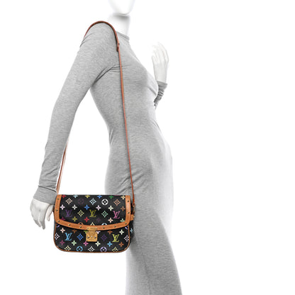 Louis Vuitton Monogram Multicolor Sologne Black 2 of 12