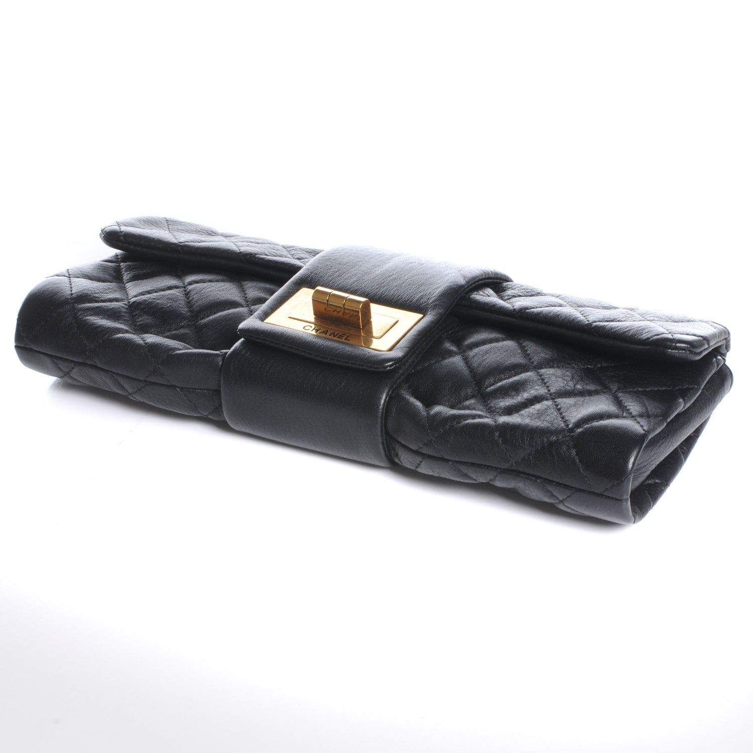 Chanel Leather Mademoiselle Clutch Black 4 of 7
